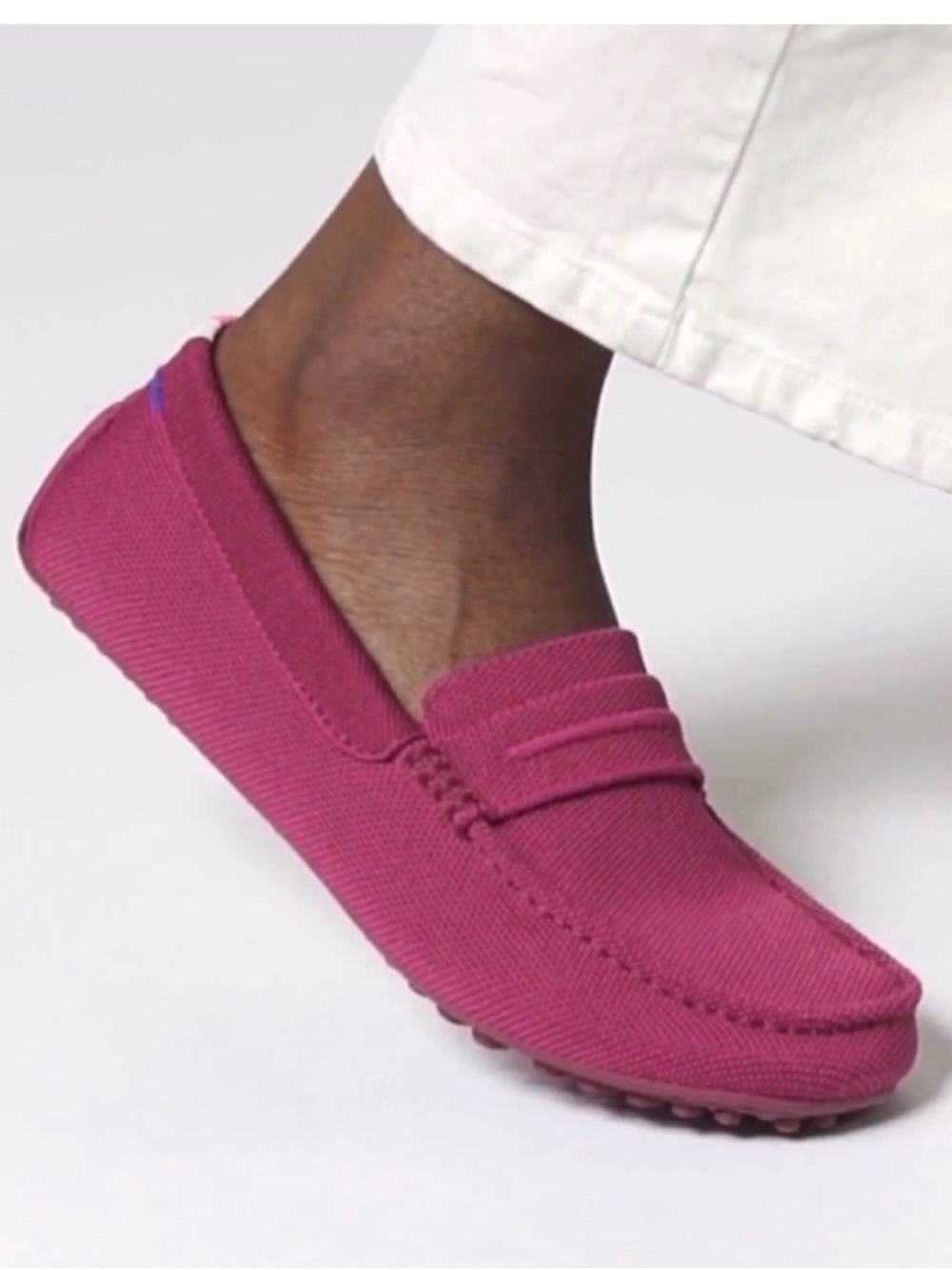 Rothy's The Driver Classic Slip On Driving Loafer In Retired Burgundy - Picture 5 of 8